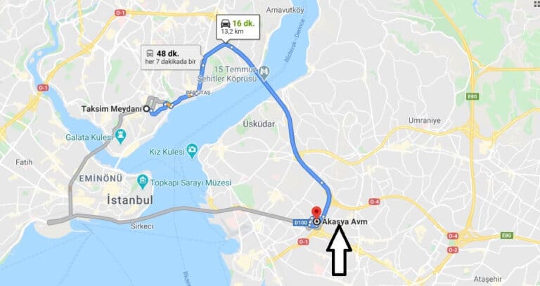 Akasya Avm Nasıl Gidilir? Akasya AVM metro durağı hangisi