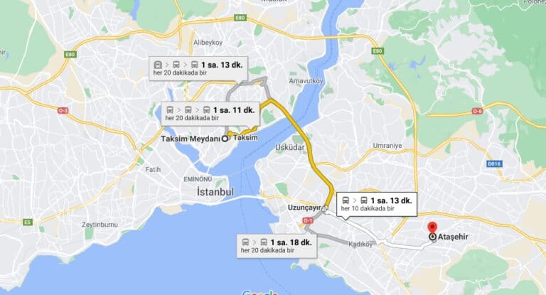 Taksimden Ataşehire Nasıl Gidilir